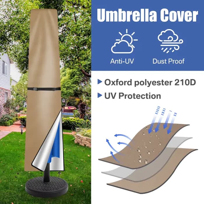 Housse de Parasol imperméable en tissu Oxford