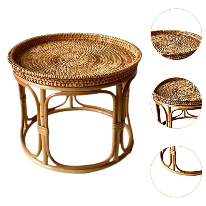 Table d'appoint en rotin
