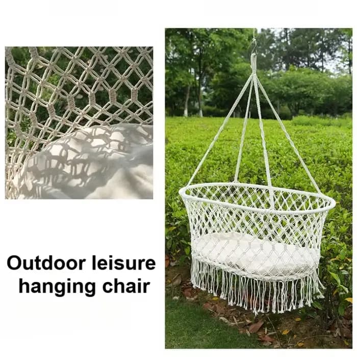 Hamac de jardin tissé à la main