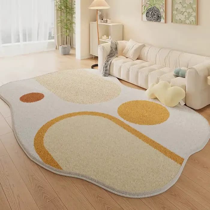 Tapis de salon Simple décor irrégulier