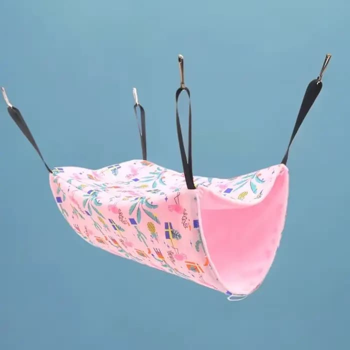 Ensemble de 4 hamacs pour hamster, lit cachette doux pour cobaye, nid suspendu pour furet, chinchilla, diable, écureuil, double hamac tunnel