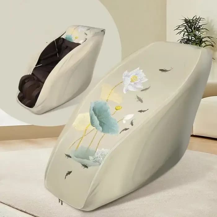 Housses de protection lavables et anti-poussière pour fauteuil de massage électrique, extensibles et amovibles, pour dossier de fauteuil de massage, mobilier domestique