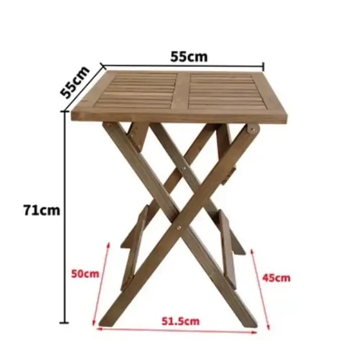 Ensemble de salle à manger pliable en bois