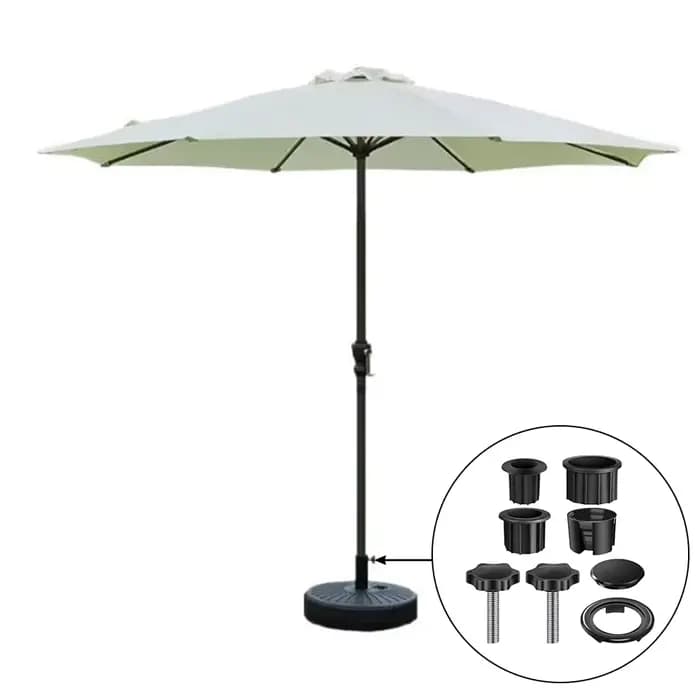 1 ensemble de tubes de Base pour parasol