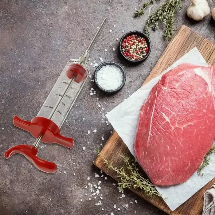 Kit de seringue d'injecteur de viande en acier inoxydable
