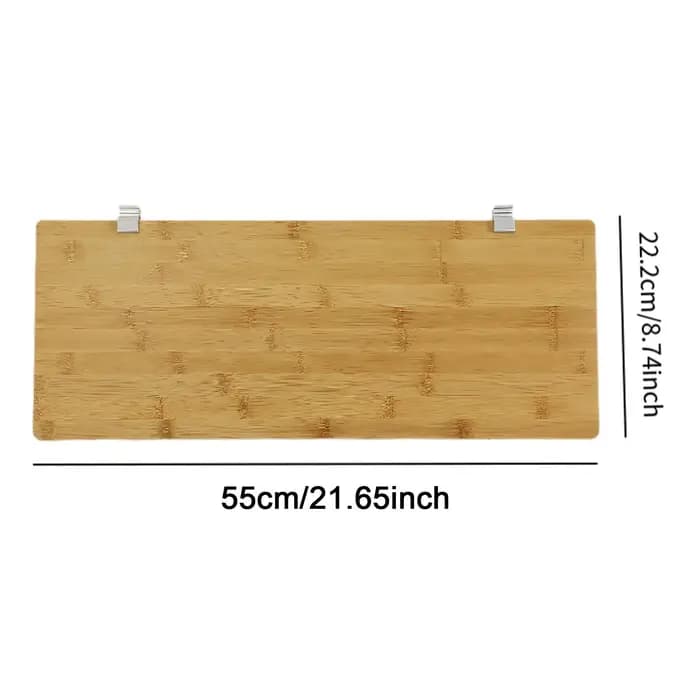 Planche d'extension de table extensible en bambou pour outils de grillades