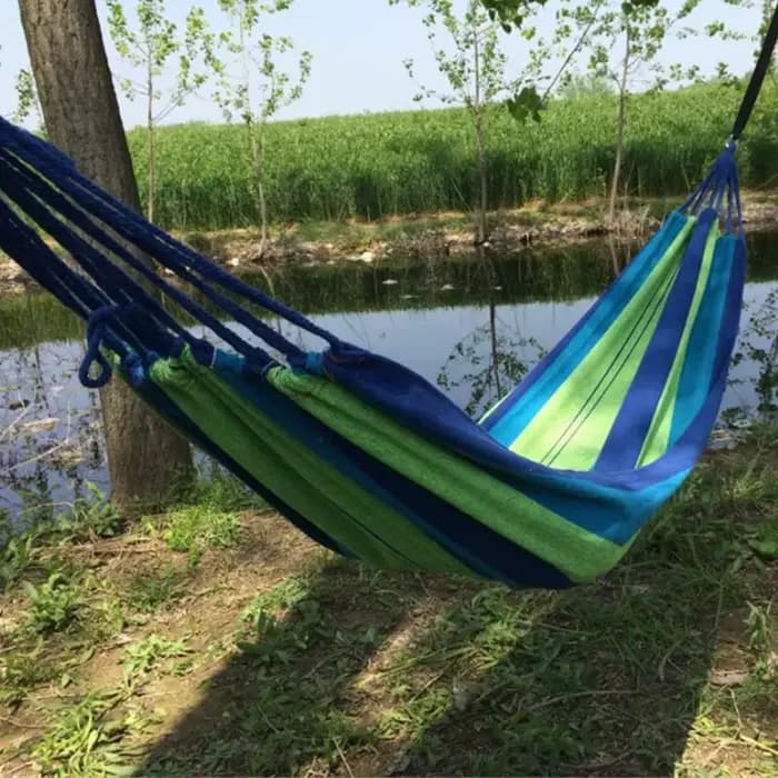 Hamac de camping portable en toile épaisse
