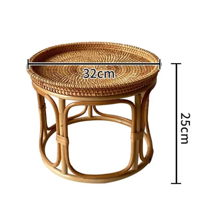 Table d'appoint en rotin