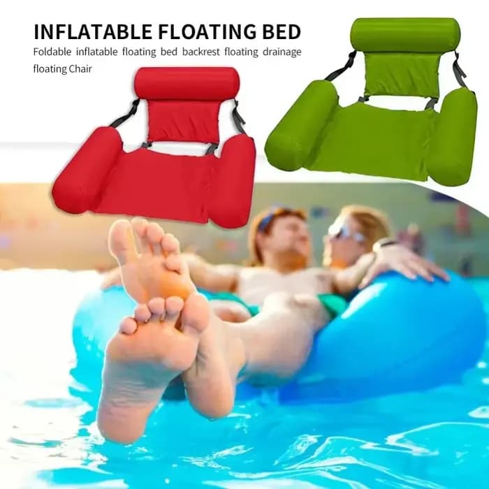 Hamac flottant pliable - Matelas gonflable pour piscine