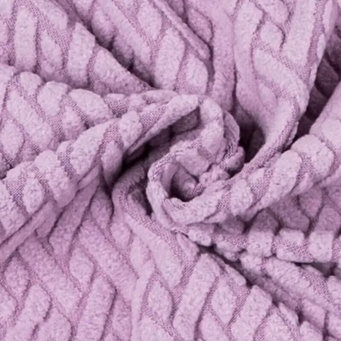 Housses de tabouret carrées en tricot épais et extensible
