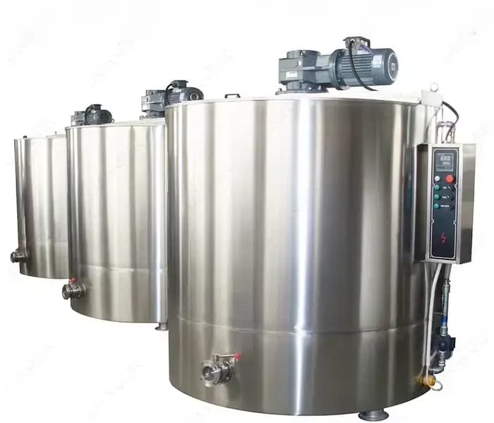 Réservoir de stockage de mélange de chauffage de chocolat en acier inoxydable de 1000 L, Machine de mélange de chocolat