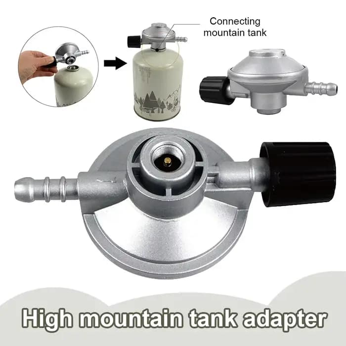Régulateur de gaz basse pression, Kit de connexion de réservoir de Propane réglable, raccord de tuyau barbelé 7/16 pouces pour poêle de Camping, chauffage de gril