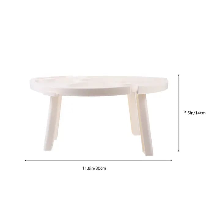 Table de pique-nique ronde en plastique portable