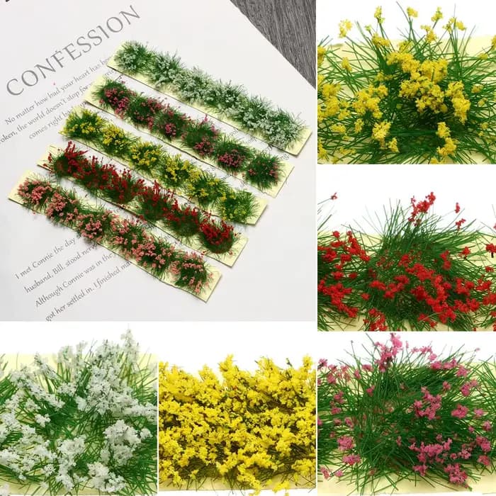 Disposition de construction bricolage, table de sable, agenda, grappe de fleurs, paysage, wargame, décor de jardin l'inventaire
