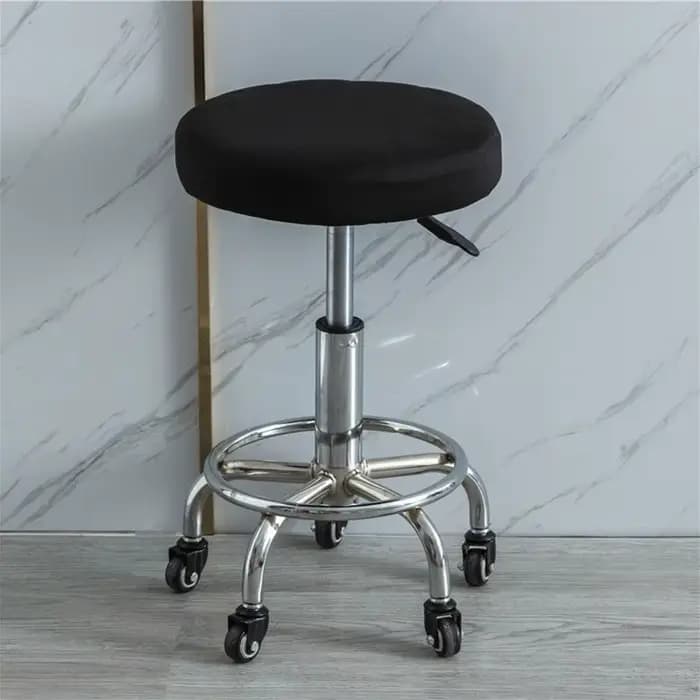 Juste de coussin de chaise ronde élastique