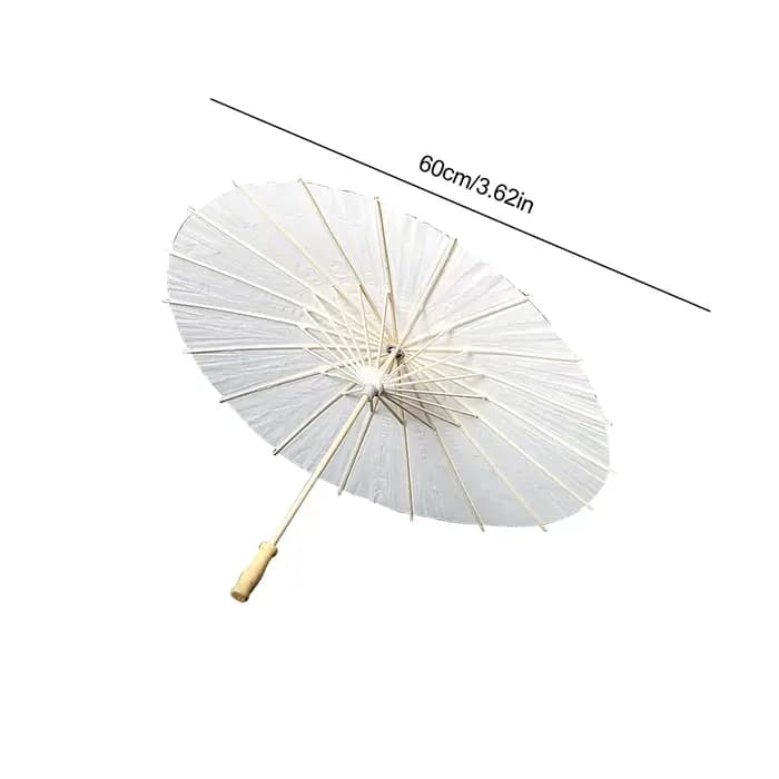 Parasol en papier blanc