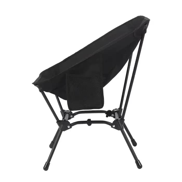 Chaise pliante carrée Stable à quatre coins: forme de croissant en tube de fer léger