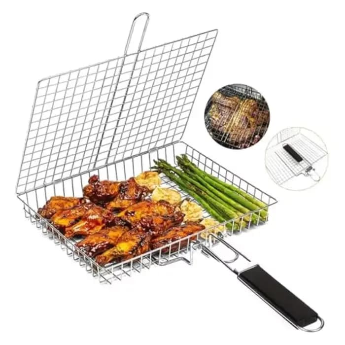 Filet de Barbecue pliable en acier inoxydable