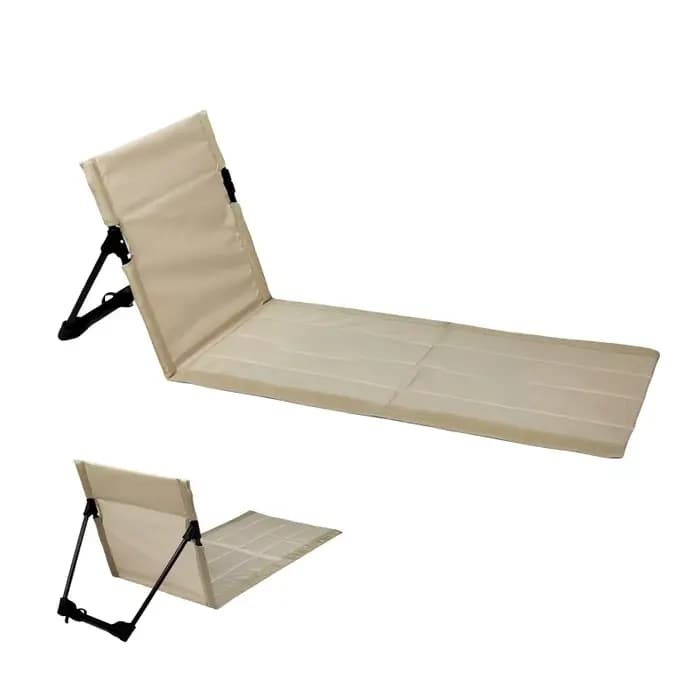 Chaise pliante d'extérieur avec coussin de dossier