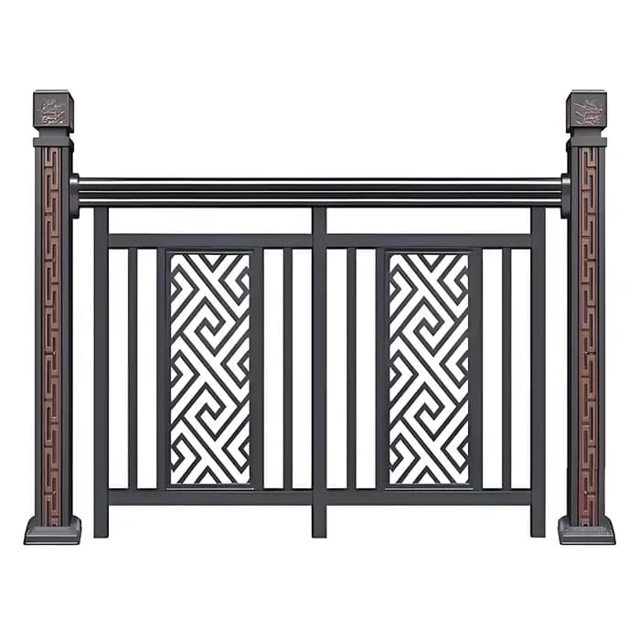 Planche de jardin extérieure tubulaire en aluminium et métal