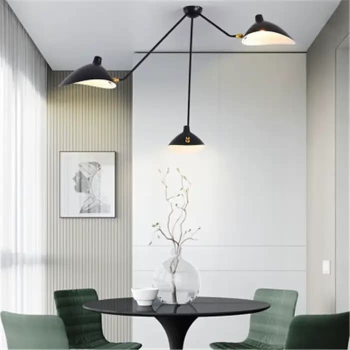 Ludeviation-Lampe à bras oscillant nordique post-moderne, lampe industrielle en métal, design créatif, décoration de restaurant, cuisine, salon