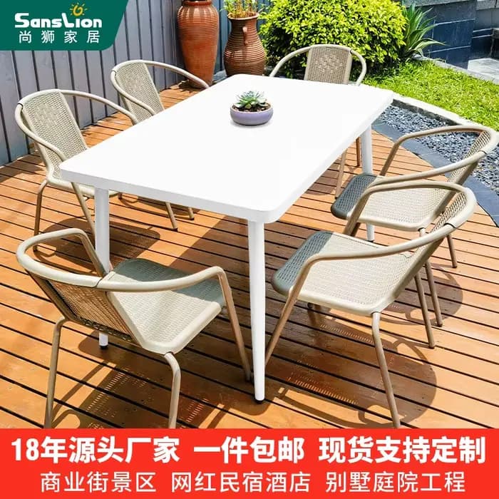 Tables et chaises d'extérieur Café B&B