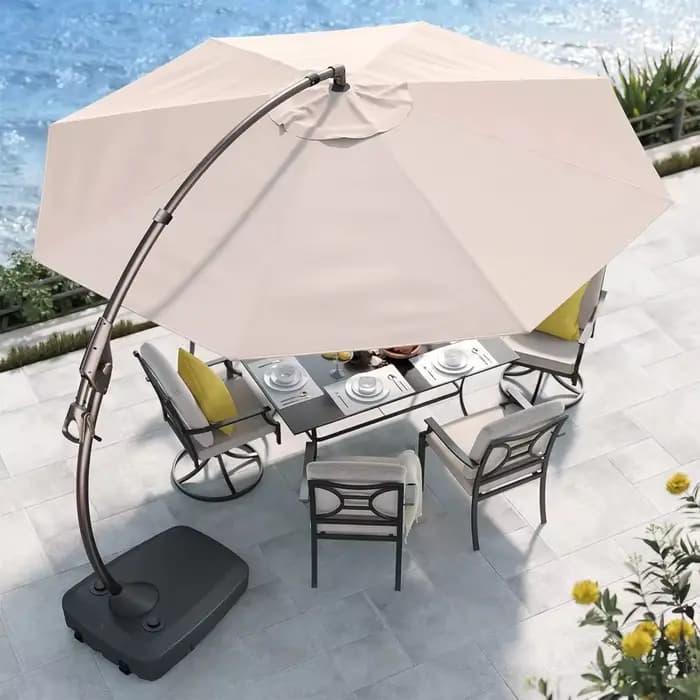 Tissu de rechange pour parasol de jardin extérieur