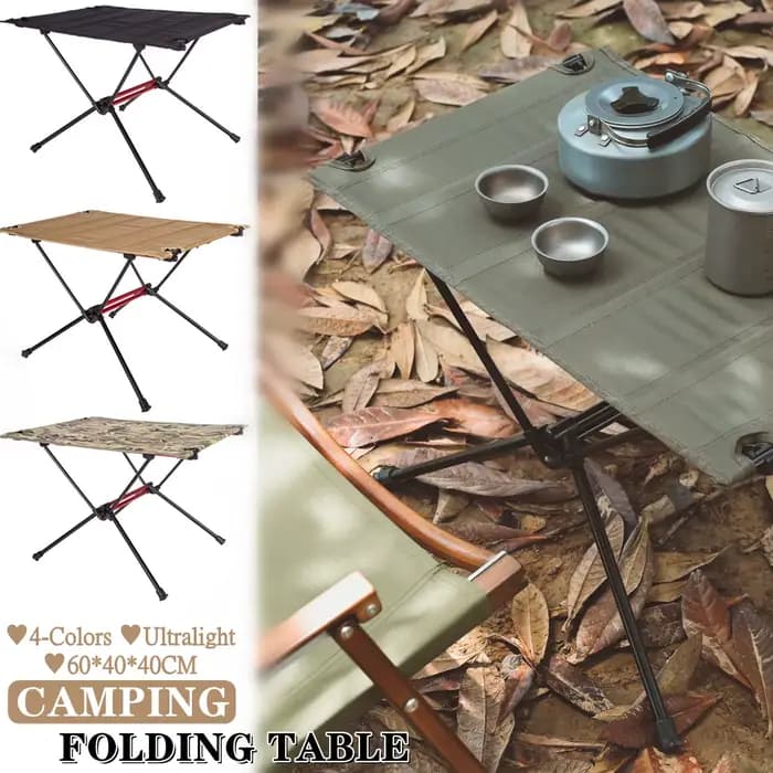 Table de Camping pliante Portable en alliage d'aluminium