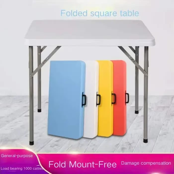 Table pliante moderne minimaliste en plastique soufflé