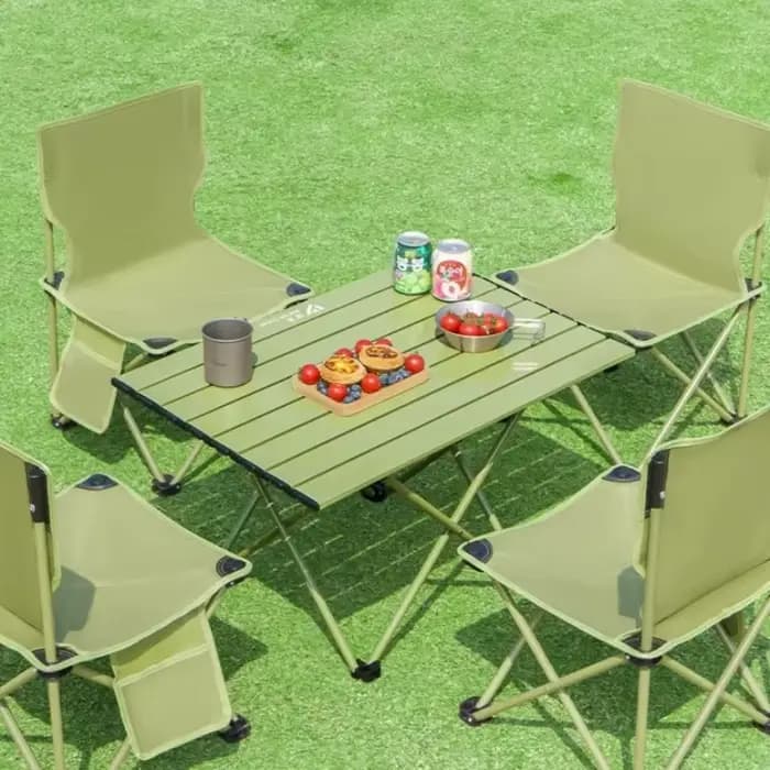 Table de camping pliable d'extérieur