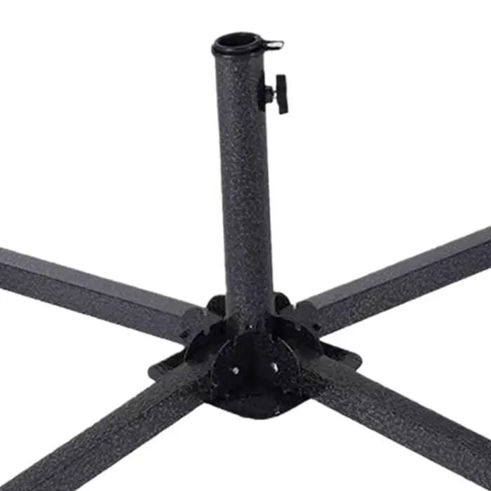 Support de parasol réglable en acier