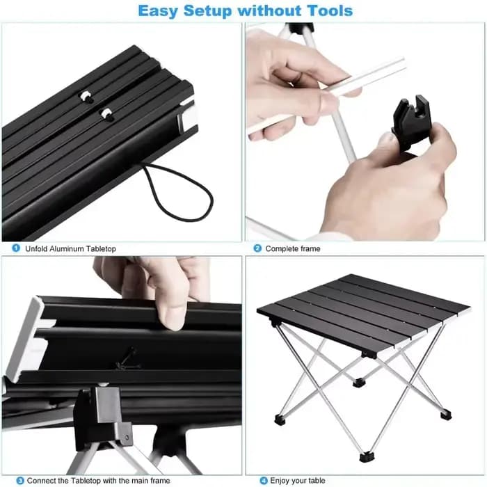 Table de camping pliante ultralégère et portable