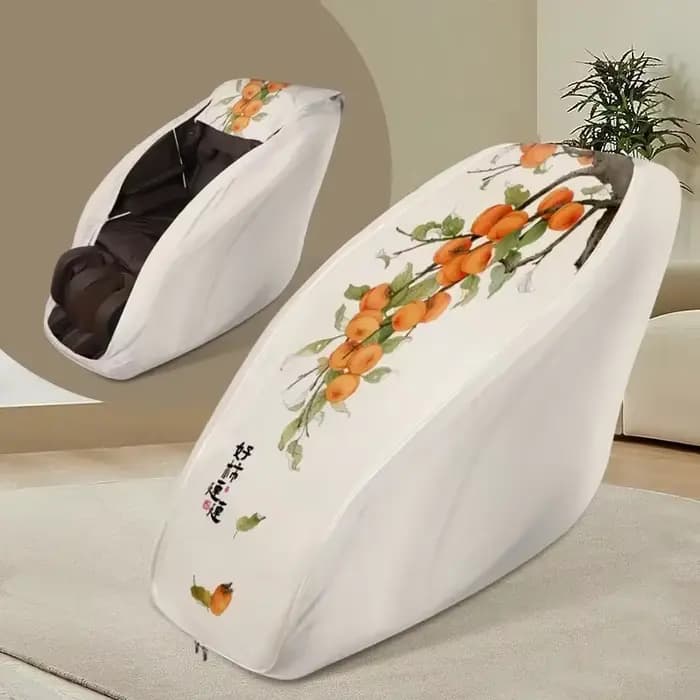 Housses de protection lavables et anti-poussière pour fauteuil de massage électrique, extensibles et amovibles, pour dossier de fauteuil de massage, mobilier domestique