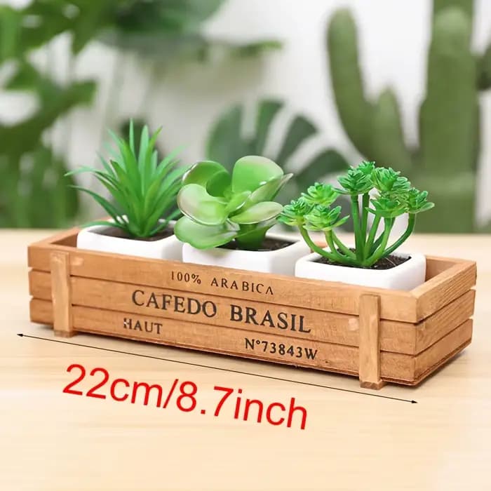 Pot de plantes de jardin rétro