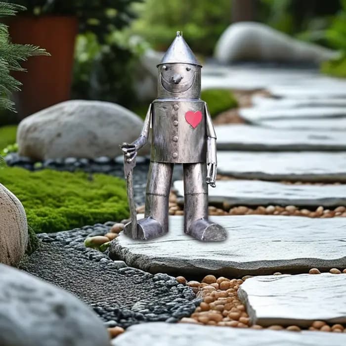 Statue de jardin en résine pour homme