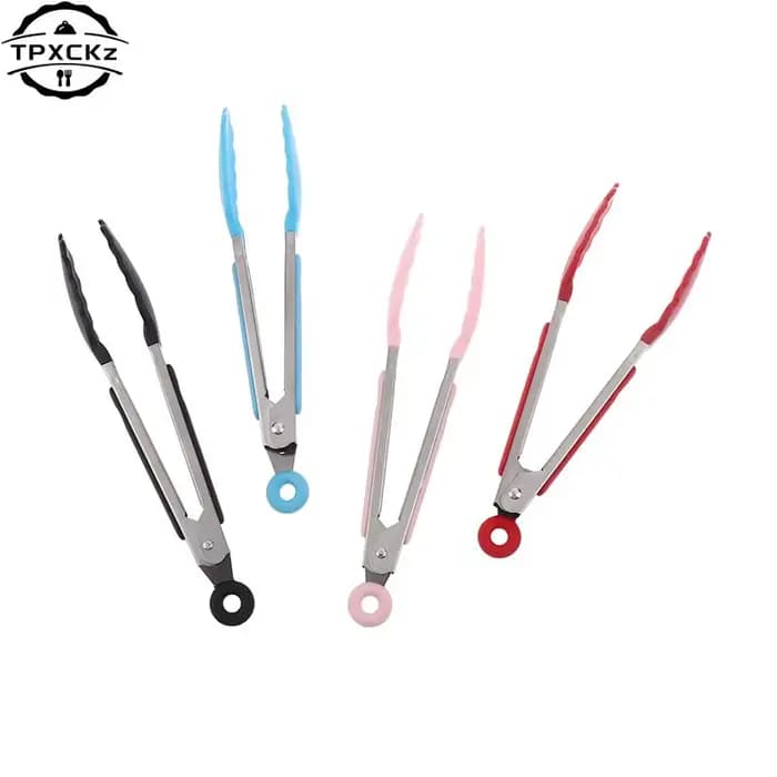 Pince à griller en silicone pour barbecue