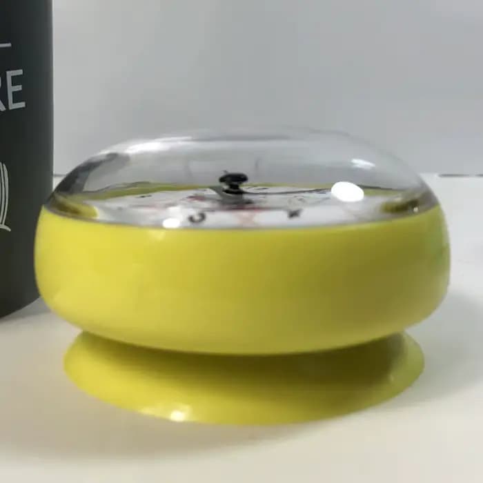 Horloge murale minimaliste moderne pour salon, mini-horloge artistique 3D à ventouse, horloge de douche, décoration intérieure