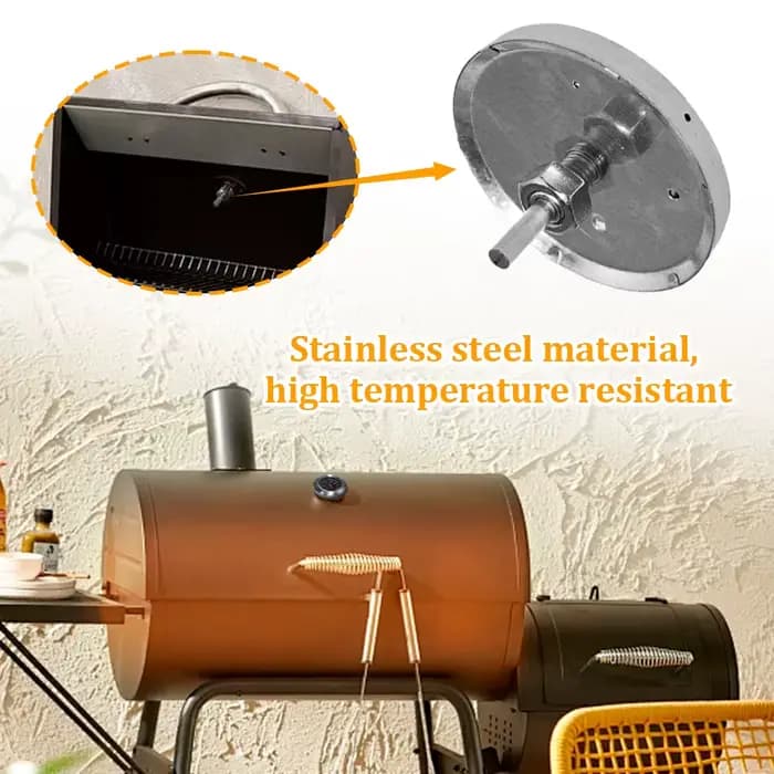 Therye.com-Jauge de température en acier inoxydable pour barbecue