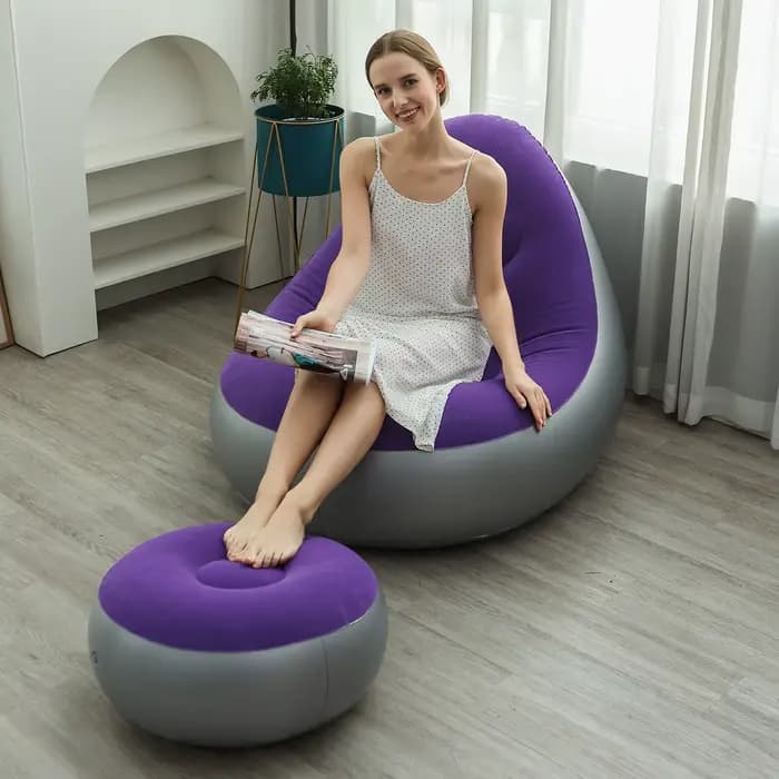 Chaise longue gonflable pour adultes
