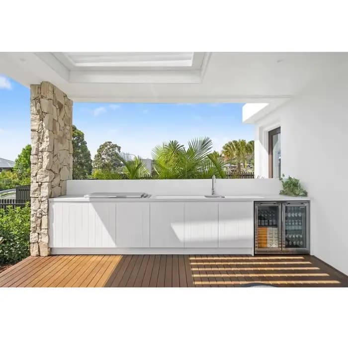 Barbecue en acier inoxydable 2025 pour l'extérieur, îlot de cuisine BBQ intégré, idéal pour l'Australie