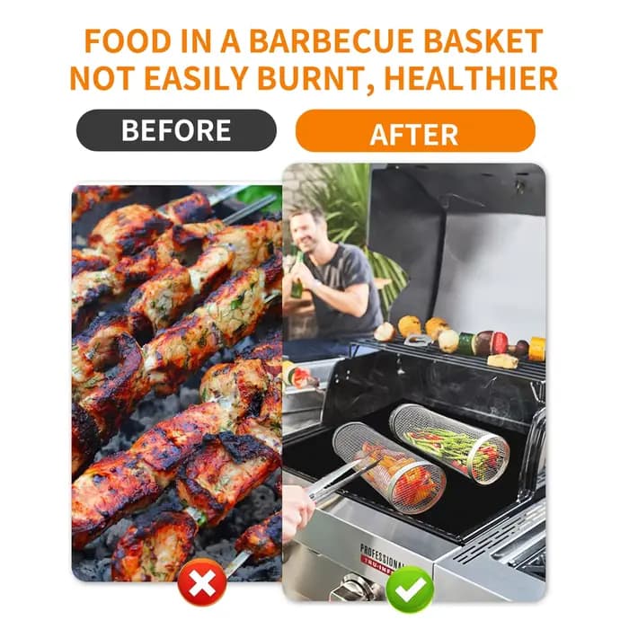 Cage de Barbecue en acier inoxydable