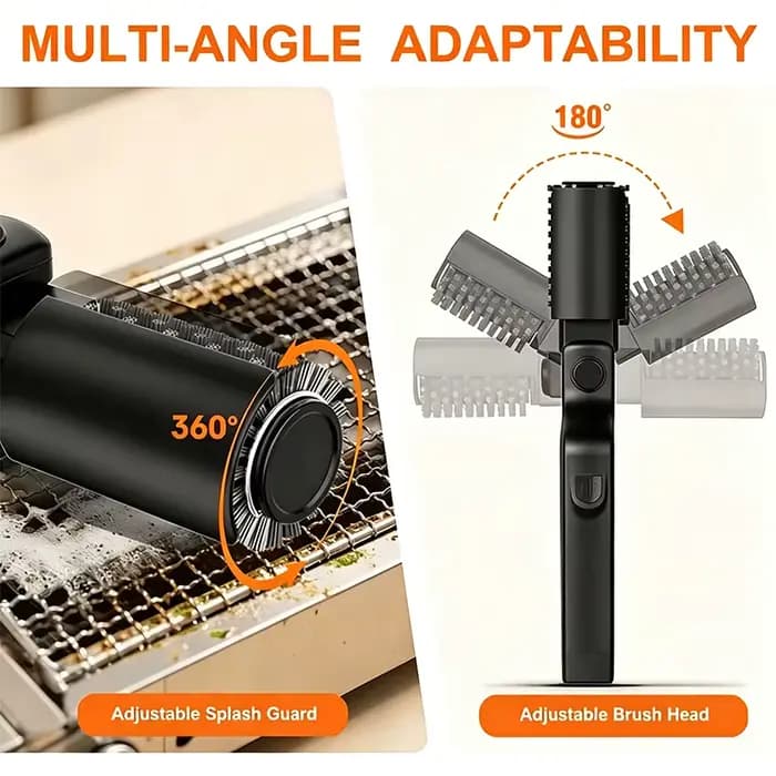 Brosse pour barbecue, réglages à 3 vitesses