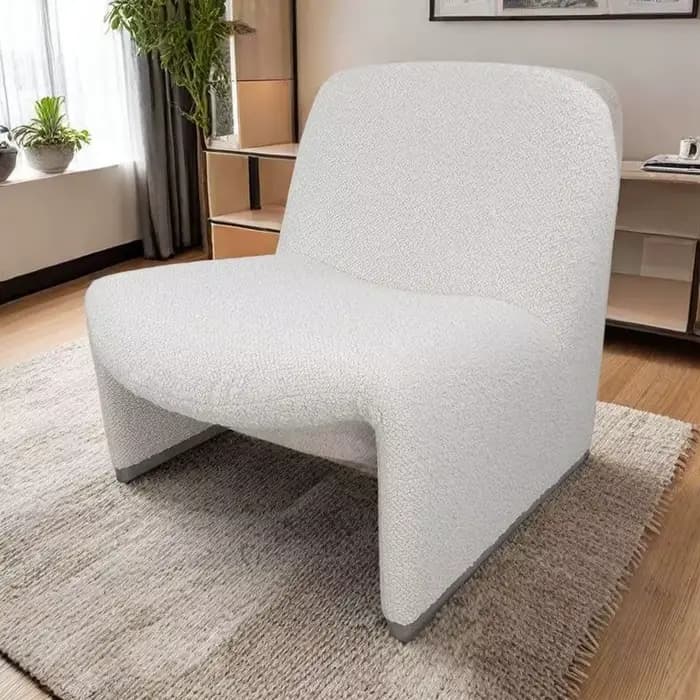 Canapé simple élégant, chaise longue de luxe de styliste