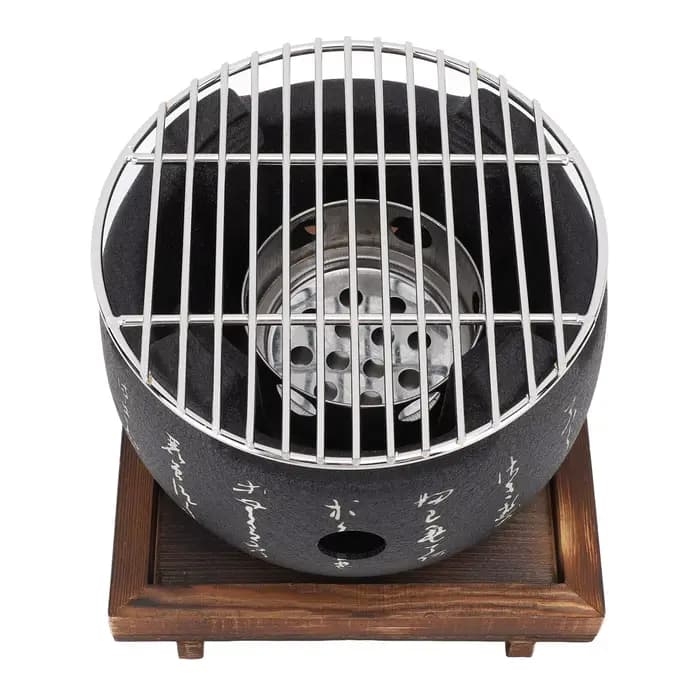 Mini Barbecue Rond Portable de Style Japonais
