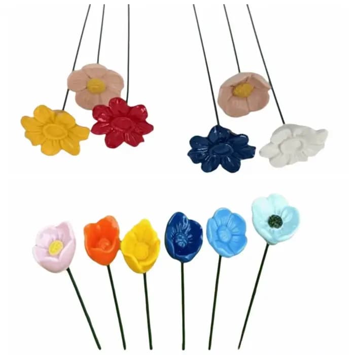 Abreuvoir de jardin en résine en forme de fleur