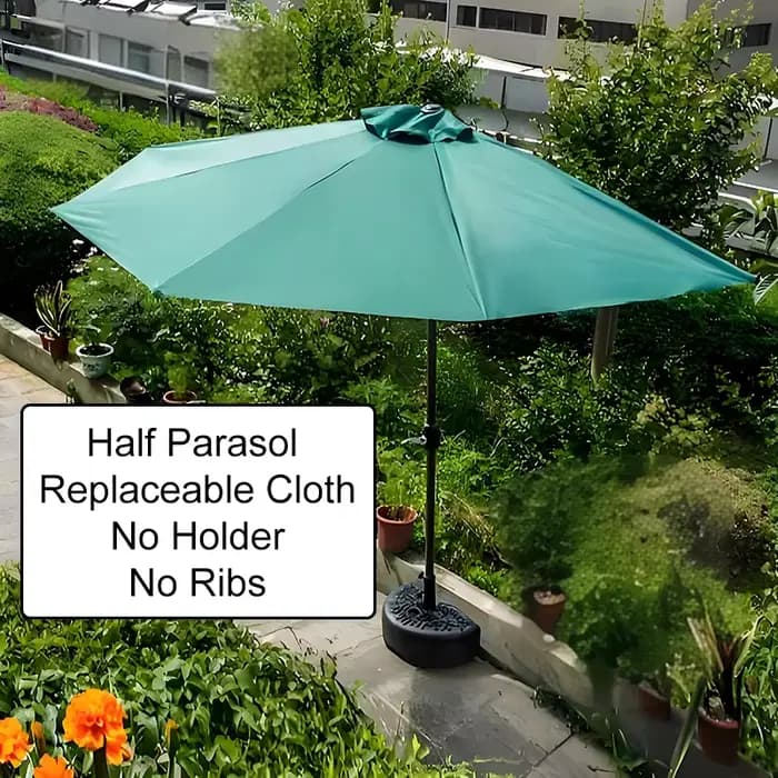 Demi Parasol en tissu remplaçable