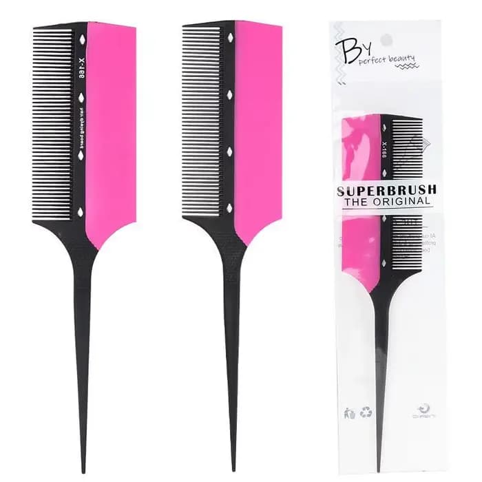 Outil de coloration dégradée pour salon, 2 en 1, ensemble brosse et peigne pour mèches précises et coiffage à dents fines, 1 pièce