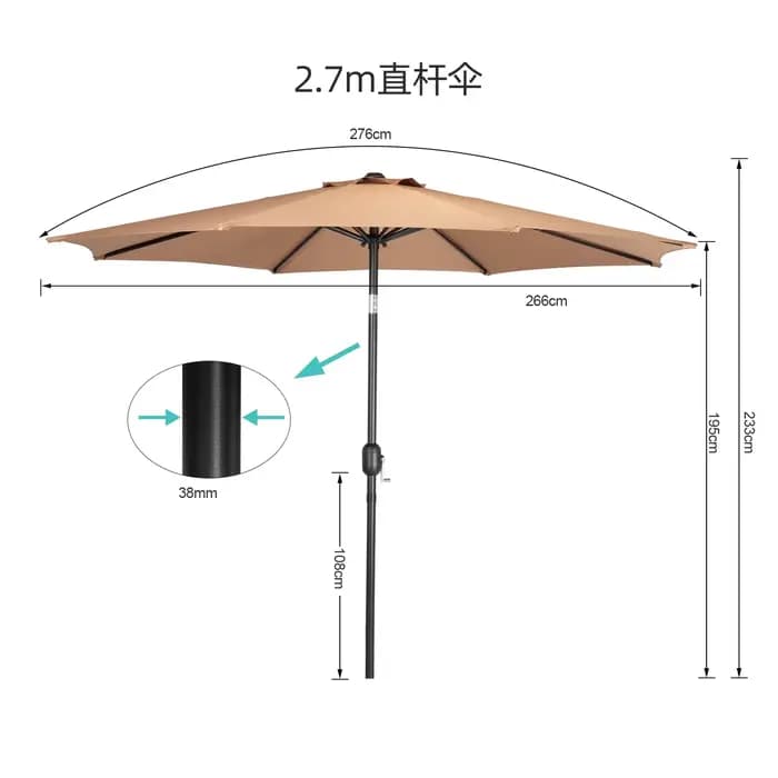Parasol d'extérieur durable 2