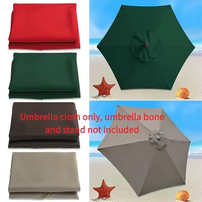 Tissu de rechange pour parasol d'extérieur (sans support de nervures)