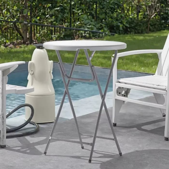 Table de bistro pliante pour jardin extérieur